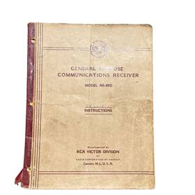 Ar.88d War Office Rca Victor Communications Receiver Instructions Vintage Usa Ca Ship