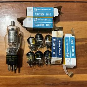 Western Electric 100792555 Vintage Tube Lot One 310a And Six 423c All Untested