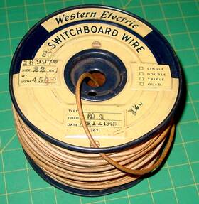 169970 Western Electric Vintage Switchboard Wire 22ga Solid Copper Rd Conductor Nos Usa