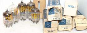 5842 Western Electric 5755 420a 2c51 396a 417a 5 Nos Nib Tubes Square Getter