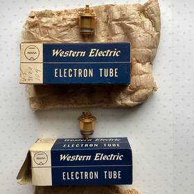 416b Western Electric 6226 Pair 2 Vintage Planar Amplifier Tubes In Original Boxes