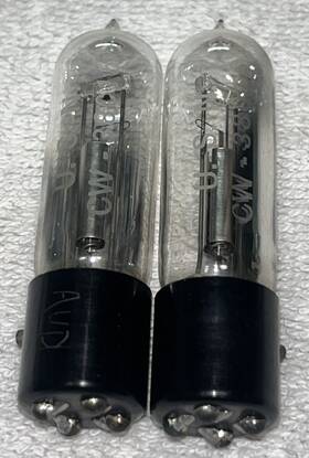 Cw-38015 Western Electric Pair Vacuum Tubes Untested