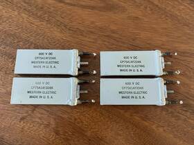 D-161554 Western Electric 4 Tube Era Cond Capacitors .20 .2 Mf Uf 600v