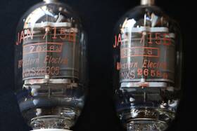 Jan-715b Western Electric Pair Of Vtg Tubes - Untested -4-pin With Ceramic Base
