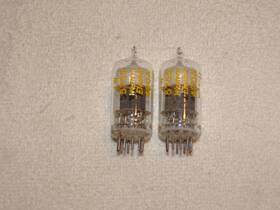Jw-5755 Western Electric 2 X Tubes Clear Top Very Strong Pair 1954 Military #r7