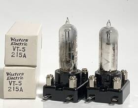 We-215a Western Electric Near Mint Vt-5 Vacuum Tubes Set Of 2 Japan