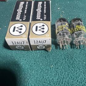 12aau7 Westinghouse 2 12au7audio Vacuum Tube Tested Strong Made In Usa