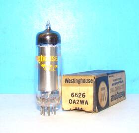 6626-0a2wa Westinghouse 6626 0a2wa Radio Audio Gas Voltage Regulator Vacuum Tube Valve 0a2