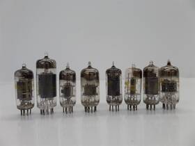 6jc6a Westinghouse 6aw8a Mixed Lot Of 8 6c4 Electron Tubes
