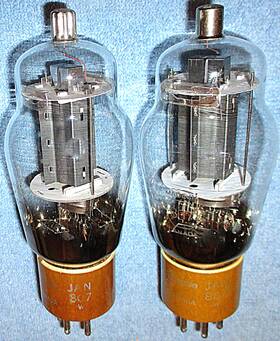 807-w Westinghouse 2 Vacuum Tubes 1940s Vintage 25-watts For Audio Or Transmit