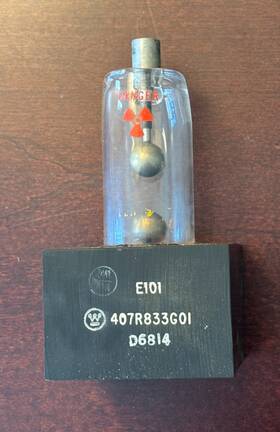 Tg-57 Westinghouse Spark Gap Vacuum Tube Tg57 With Mounting Block