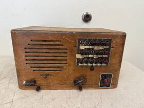 Wr-169 Westinghouse Vintage Webster Teletalk Flash A Calvacuum Tube Radio With Wooden Case Untested