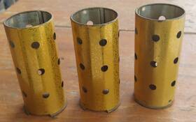 10-s-669 Zenith Lot Of 3 1940s Vacuum Tube Heat Shields