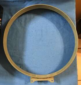 12up4 Zenith 1949 Porthole 12 Inch Metal Crt Television Insulator Ring Mask