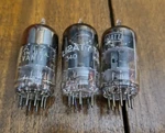 (3) Used Rca Tungsol Sylvania 12AT7 Stereo Radio Power Amplifier Vacuum Tubes. Fixed Price $24.00.