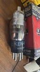 Nos Marconi Rvc 6F7G St Globe Audio Tube Dimpled Silver Screen Dd Getter. Fixed Price $30.00.
