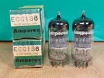 Pair Of Amperex Pq 7316 ECC186 D-getter 1959 Vacuum Tubes. Fixed Price $600.00.