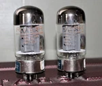 6550 KT88 Tight Match Pair Gray Plt 3 Getr Test Nos 1980'S. Fixed Price $179.95.