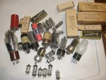 Lot Of 38 New And Used Tubes CRC-6AC7 6K6GT VT-68 VT-245 JHS-6AU6 6AV6 +++. Fixed Price $18.00.