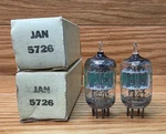 2- Ge Jan 5726 Vacuum Tubes Tested Nos/nib LOC.1A. Fixed Price $6.99.