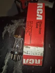 1 Excellent Strong New In The Box Rca Black Plate 6SN7GTB / Tube. Fixed Price $7.99.