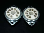 Two Philips Magnoval Vacuum Tube Ceramic Sockets Valve Base PL519 EL509 2 Pcs. Fixed Price $29.95.