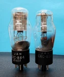 2-RCA Jan Crc Type 884 VT-222 Vacuum Tubes Tested Nos. Fixed Price $9.99.
