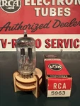 Rca 5963 Black Plate Slant Getter Tube TV7 & Maxi Test Nos Balanced Nib. Fixed Price $15.99.