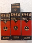Ken-rad 6U7G Vintage Nos Vacuum Tube Lot Of (3) Tested Good Shaped SKU#228. Fixed Price $40.00.
