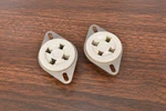 Qty Made Usa Pin Ceramic Tube Socket 811A 2A3 300B 5Z3 572B Cph 49368. Fixed Price $44.00.