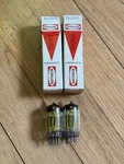 Rare Nos Date Matched Pair Raytheon CK5751 Foil Getters 5751/12AX7 Tubes. Fixed Price $105.00.