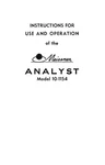 Meissner Model 10-1154 Analyst Signal Tracer Manual. Fixed Price $12.99.