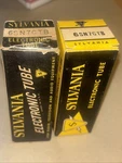 Sylvania 6SN7 Gtb Nib Black Plate Chrome Top Yellow Box Pair Tubes. Fixed Price $80.99.