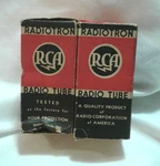 Vintage Pair Of Rca 25L6 Gt Radiotron Tubes Open Box. Fixed Price $30.00.