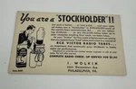 Vtg Rca Victor Radio Tube Advertising Card Philadelphia Pa. Fixed Price $12.99.