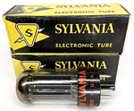 Antique 1940S Sylvania Electron Tube Model 6W4GT With Original Box Set Of 2. Fixed Price $20.29.