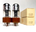 Matched Date Pair Jan Chs 6X5WGT Sylvania Gold Brand Black Plate Nos Gb Tubes. Fixed Price $83.60.