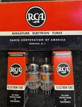 Nos Nib Matched Rca 12AT7 6679 Military Audio Tubes 1965. Fixed Price $69.00.