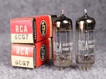 (2) Matched Anos Rca 6CG7 6FQ7 Triple Black Plate Tubes Test Strong!. Fixed Price $89.99.