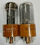 2 Each Jan -crc 6V6GTY Tubes 1 Rca And Ge. Fixed Price $40.00.