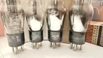 Matched Quad Rca Type 76 Nos St Bottle Globe Audio Tubes. Fixed Price $100.00.