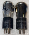 Pair Rca Cunningham CX301A Globe Vacuum Tube TV7 Tested Strong. Fixed Price $50.00.