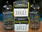 Sylvania Usa 20EZ7 Double Triode Strong Nib Nos Pair Tubes. Fixed Price $18.00.