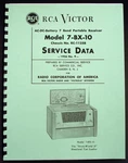 Rca 7BX10 7-BX-10 Strato World Ii Service Data Manual. Fixed Price $12.99.
