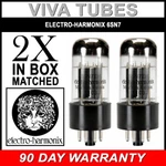 Brand New Gain Matched Pair (2) Electro-harmonix 6SN7 Vacuum Tubes. Fixed Price $76.92.