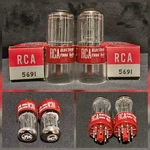 Rca 5691 6SL7 Gt Tube 1960 10,000 Hour Red Base Perfect Matching Set Nib. Fixed Price $479.25.