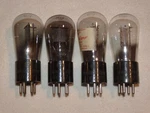 4 X UY-227(27) Rca Globe Tubes*hot Stamped*black Plate*super Strong QUAD*#1. Fixed Price $59.99.