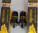 Closely Matched Pair 6J5 Sylvania Nos Vacuum Tubes, TV-7D Tested Will Combine. Fixed Price $18.95.