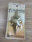 New Stock Miami Carey Gold Vintage Starburst Push Button Doorbell. Fixed Price $39.99.