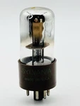 Vintage Sylvania 6X5WGT Black Plates Brown Base Vacuum Electron Tube I7. Fixed Price $16.14.